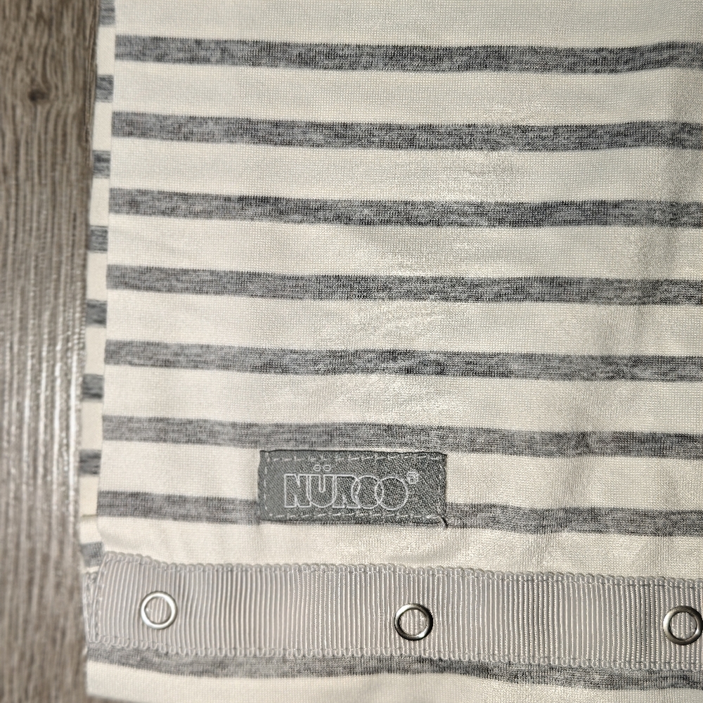 NuRoo Multi-functional Lightweight Soft  Breathable‎ Nursing Scarf - Gray/Ivory